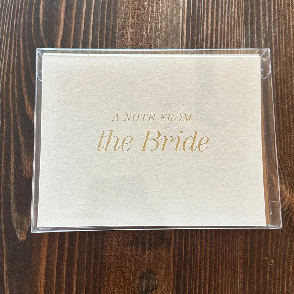 Elegant Cream Note Cards - from the bride
